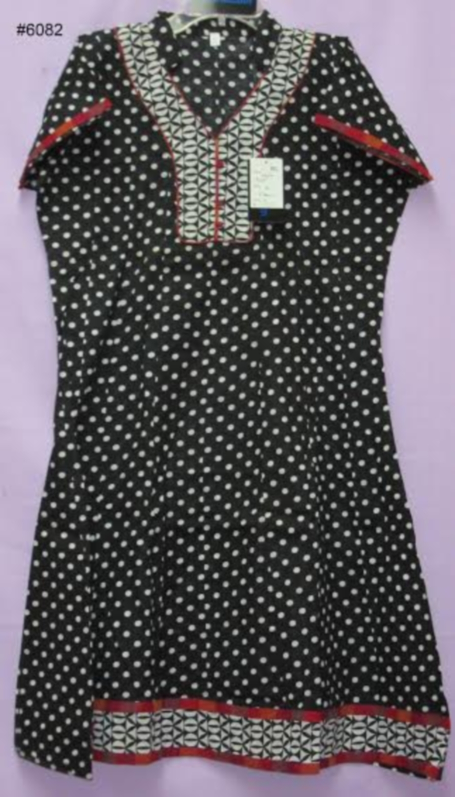 polka print kurti